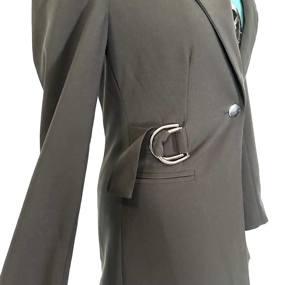 LITA by‎ Ciara Blazer Womens XS Italian Made Belted Jacket Double Ring Detail - Picture 5 of 11
